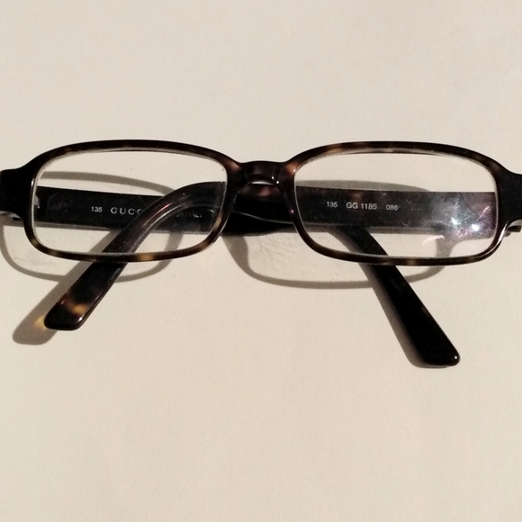 GUCCI VINTAGE UNISEX GG 1185 086 DARK TORTOISE FRAMES EYEGLASSES - Picture 11 of 14